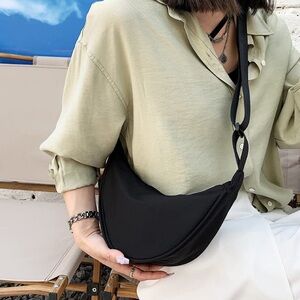 Women’s Black Crescent Crossbody Bag